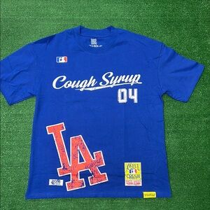 Awful lot of cough syrup dodgers tee size S